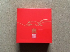 Selten - Gewölbt- Lunar Maus/Ratte 1OZ Silber PP Auflage 7500stk