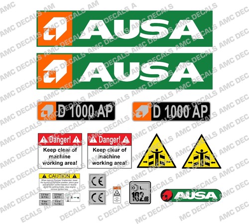 Ausa d1000 dumper aufkleber - ausa,