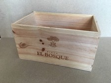 Weinkiste Holz 6er Kiste Deko Wein Shabby Regal  'Finca El Bosque' Spanier Rioja