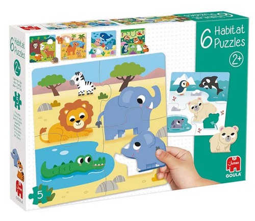 Goula puzzle lebensräume - puzzle, 6
