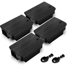 4X Ratten Köderbox I sicher für Kind und Tier I effektive Köderboxen für Ratten