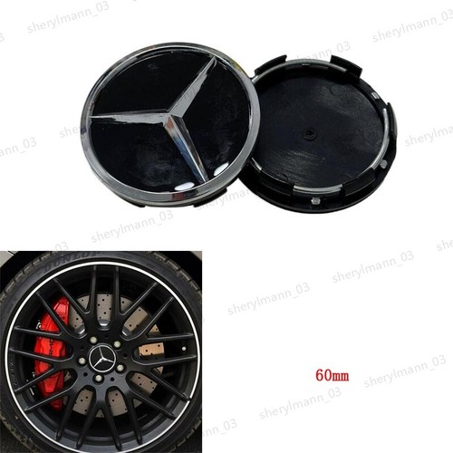 60mm schwarz radkappen - 4x, für