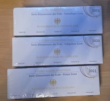 DEUTSCHLAND 2019/2020/2021 - Alle 15 x 5 € Euro mit Polymerring in PP komplett