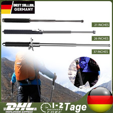 Teleskopstange Teleskopstöcke Telescopic Rod Einstellbar Stahl Wanderstock DE