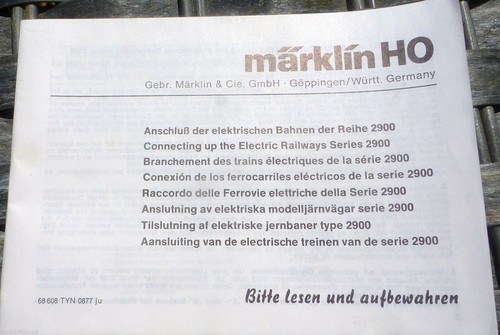 Märklin anschluß der - anschluß,
