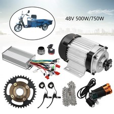 500W 48V Elektrofahrrad Bürstenloses Motor E-fahrrad Dreirad Bike Umbausatz NEU