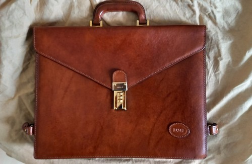 Bally leder aktentasche - leder,