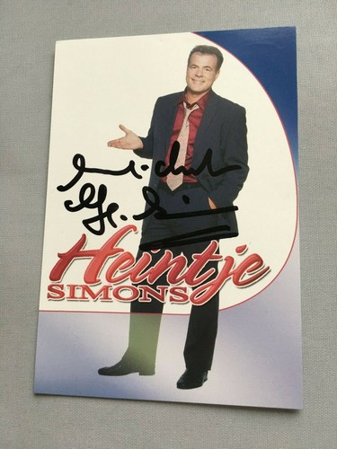 Heintje signed autogrammkarte - signed,