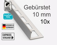 10x profil edelstahlschiene - l-profil,