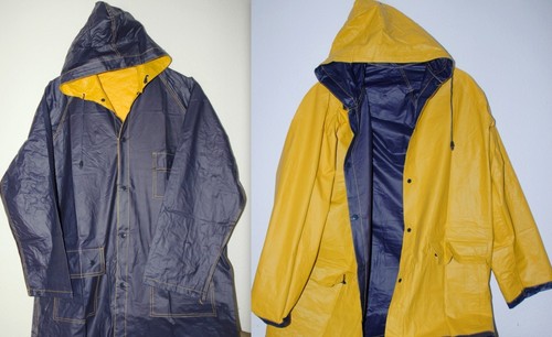 Pvc wende stabil regenjacke - pvc,