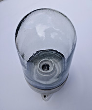 Glaskolbenlampe E27 Kellerlampe Hoflampe Bunkerlampe 2 Abgänge echt Antik