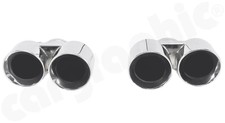 CARGRAPHIC Sport-Endrohre 89mm Hochglanz poliert 997 997.2 Turbo / Turbo S