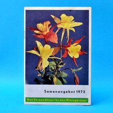 DDR Versandhaus Samen und Pflanzen Erfurt 1973 DSB Katalog viele Beilagen