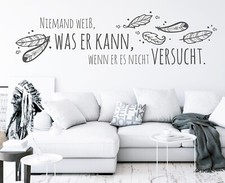 Wandtattoo Büro Sprüche Wandtattoo Wohnzimmer Spruch Niemand weiß was er pkm426