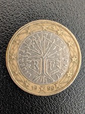 1 € Euro seltene Liberte Egalite Fraternite Münze 1999 zirkuliert