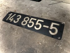 Lokschild 143 855-5 Reichsbahn