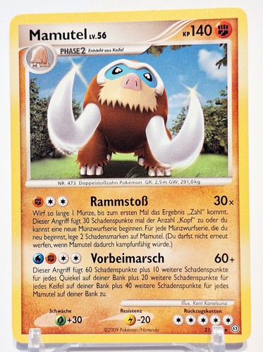 Pokemon karte mamutel - karte,