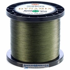165m WFT Round Dynamix grün Ø 0,25mm - 23kg Rest geflochtene Angelschnur Schnur