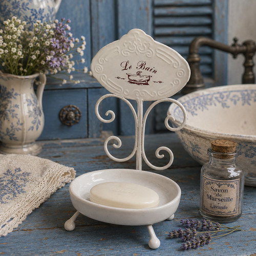 Emaille seifenteller vintage - emaille,