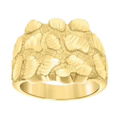 10k gelbgold herren ring - 10k,