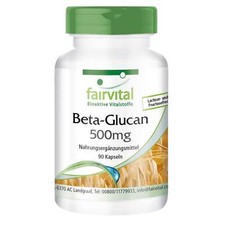 Beta Glucan 500 mg 90 Kapseln, Immunsystem, Cholesterinspiegel VEGAN | fairvital