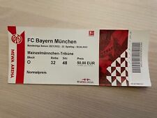 21/22 Ticket FSV Mainz 05 FC Bayern München 3:1 - Eintrittskarte Sammler