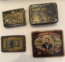 alt Blechdose Blechschachtel Senoussi Nr. 16 Cigaretten Zigaretten Konvolut