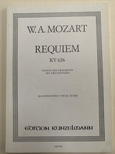 Mozart Requiem KV 626 Urtext