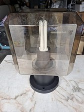 Sockelleuchte, Außenleuchte, Gartenleuchte, Glas mit Energiesparlampe 18 Watt.