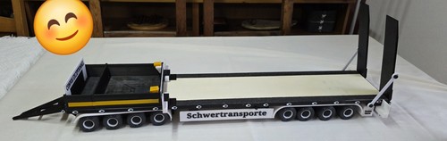 Truck anhänger tieflader - 1:16,