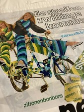 WERBETÜTE 60er 70er Klapprad