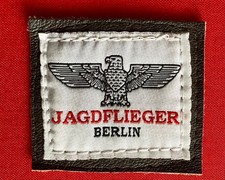Etikett für deutsche Fliegerjacke Jagdflieger Marseille Berlin Noble House Ulm