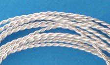 Silberdraht 925 geflochten Draht Sterling Silber Ringschiene 2 mm Massive NEU