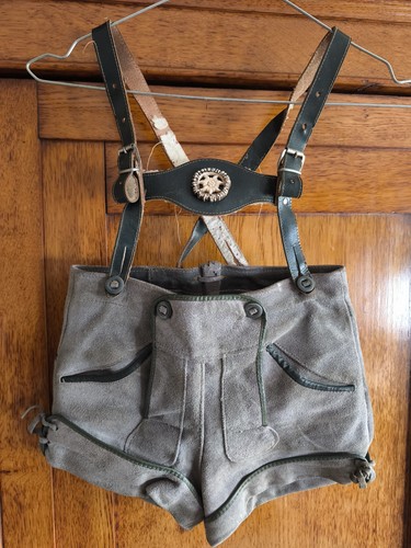 Kinder lederhose sepp grau - lederhose,