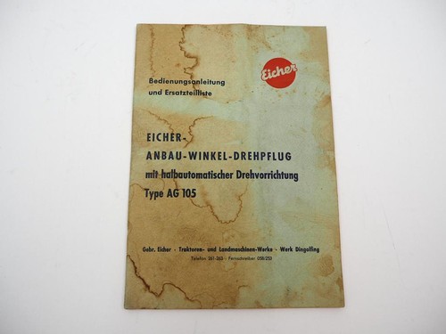 Original eicher ag105 anbau - original,