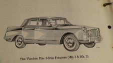 Vanden Plas Princess 3 Litre 4 Litre R Teileliste 1967 inc Rolls-Royce Motor