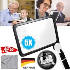 Klappbar Leselupe Groß 48 LED