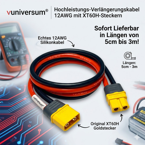 Xt60h buchse auf stecker - auf,