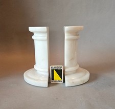 vintage Buchstützen Marmor