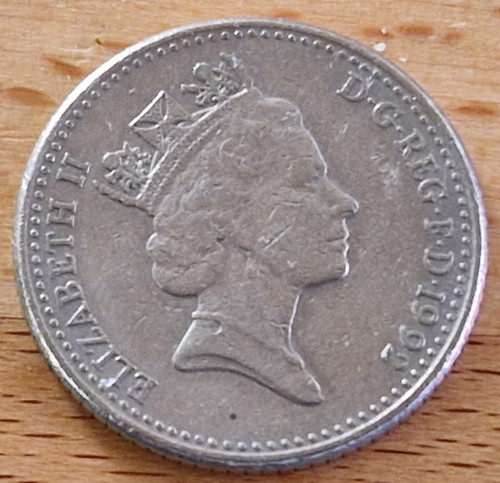 Ten pence 1992 münze - ten, /