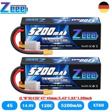2x Zeee 4S Lipo Akku 5200mAh