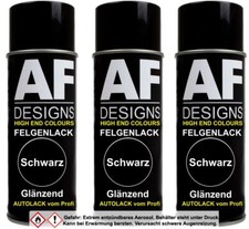 Felgenlack schwarz glanz 3x
