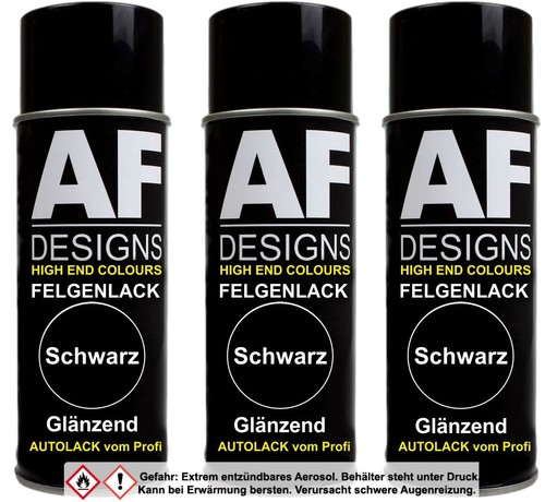 Felgenlack schwarz glanz - , 3x