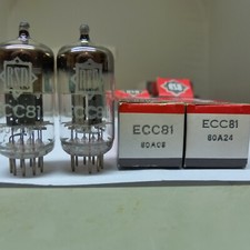 pair ECC81 RSD 12AT7 6201