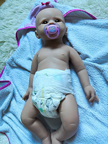 Babypuppe silikon augen zum - babypuppe,