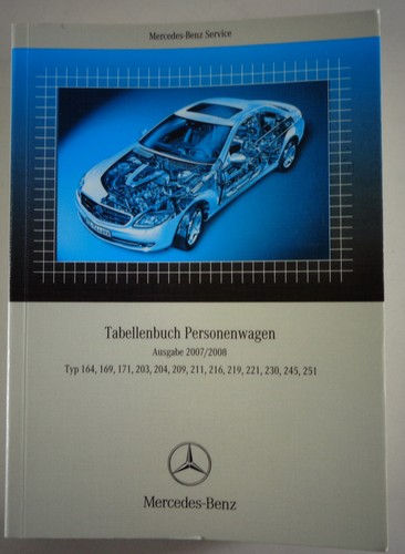 Tabellenbuch mercedes benz - tabellenbuch,