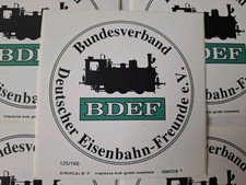 10 alte Aufkleber Bundesverband Deutscher Eisenbahn Freunde e.V. Sammlung (10)