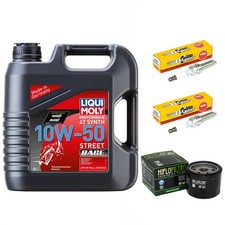 Inspektion Öl 4L Set Ölfilter Zündkerzen für Husqvarna Nuda 900 A700 ZKH 2012-15