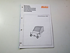 Ersatzteilliste Hako Variette Anbauvertikutierer (8520) Hako Hausdruckerei