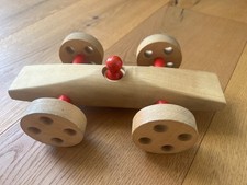 Auto Holzauto Holzspielzeug Rennwagen 80er